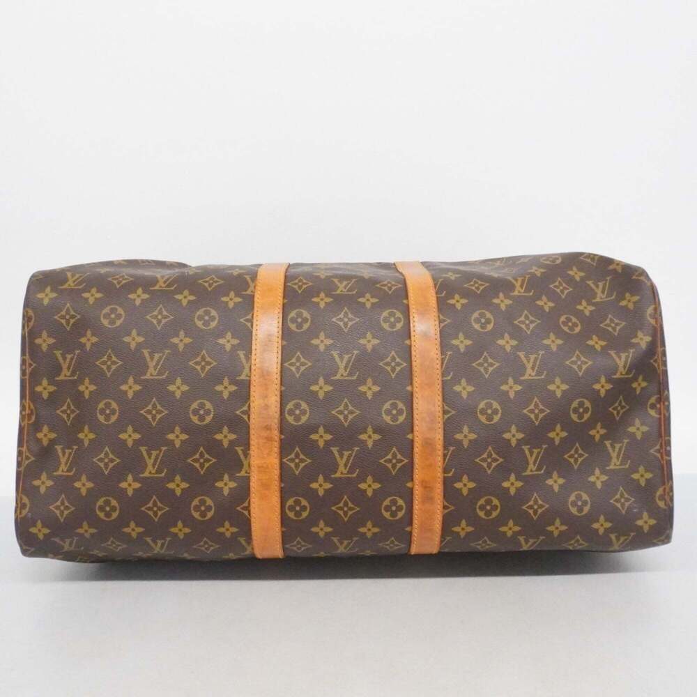 LOUIS VUITTON Brown Monogram Keepall 55 Boston Bag - Picture 3 of 14